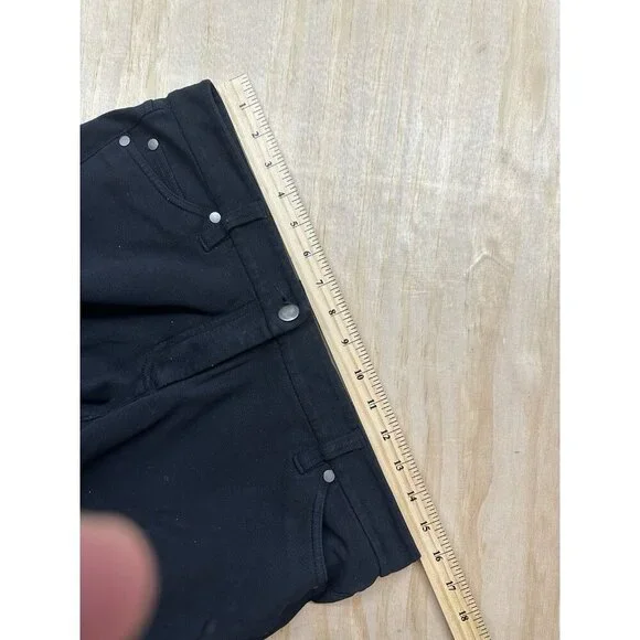 Eileen Fisher Black Dress Pants Sz 8 Straight Leg Viscose‎ Nylon Spandex Office - Picture 6 of 6